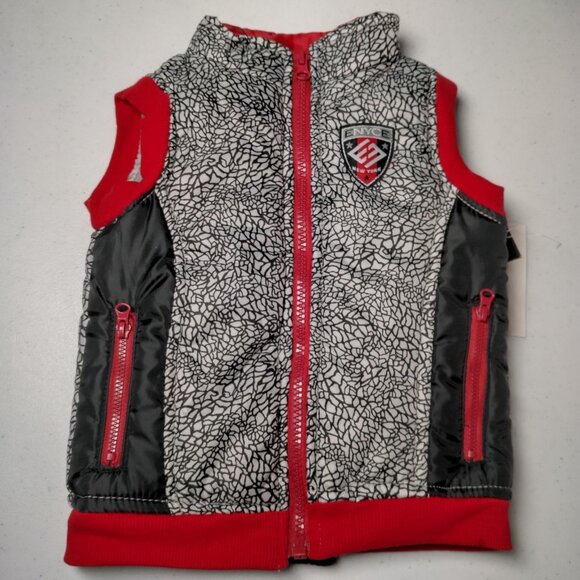Vintage 1990s ENYCE Puffer Vest Baby Size 18 M Retro Full Zip Jacket Streetwear - Picture 6 of 16